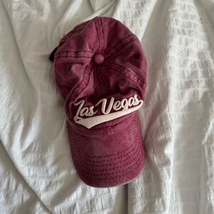 Las Vegas Embroidered Burgundy Cap